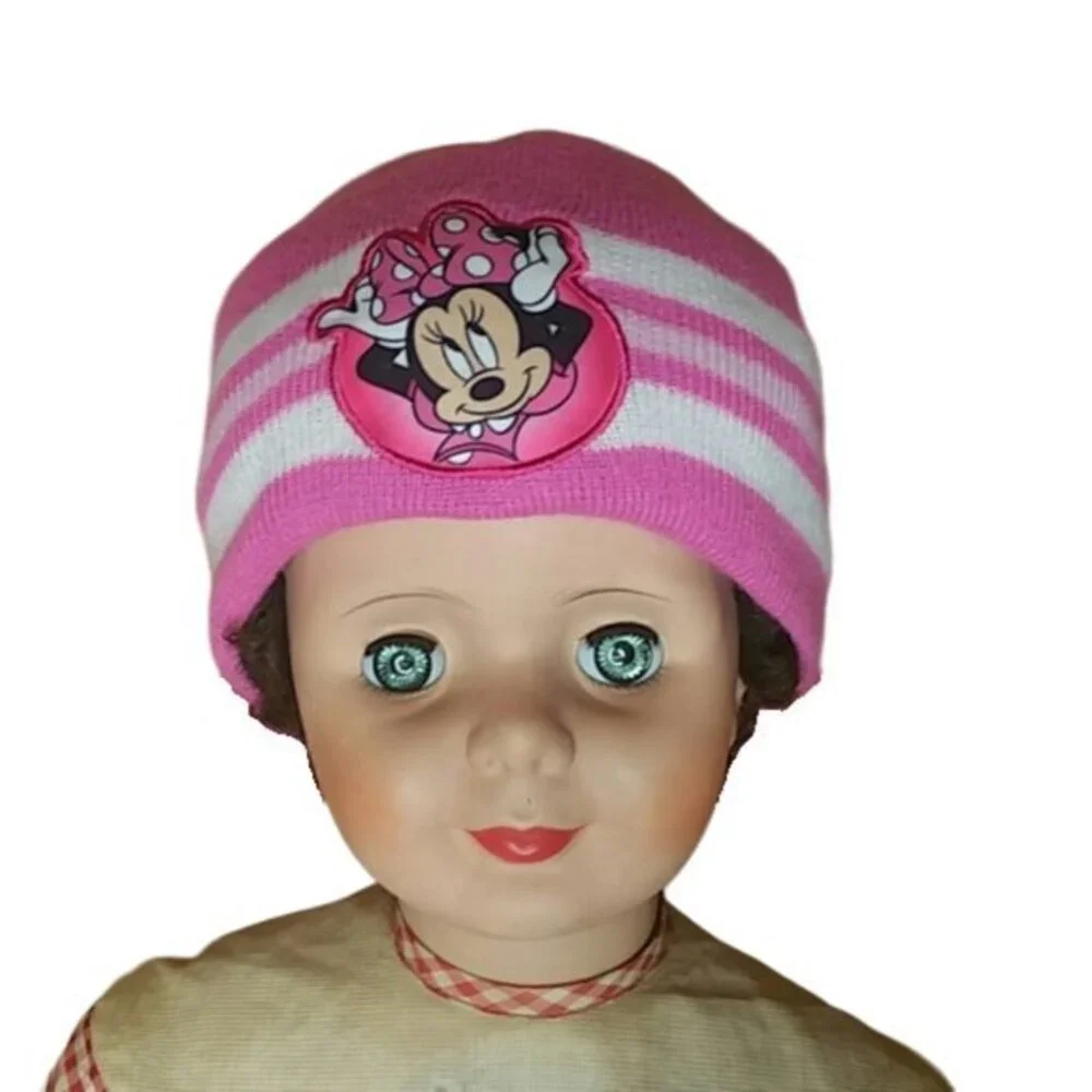 MINNIE MOUSE LOT - TOTE BAG & 2 GIRL'S WINTER HATS